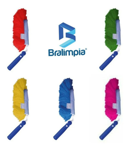 Imagem 2 de 2 de Espanador Eletrostatico Angular C/ Trava Bralimpia Lavável