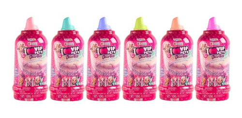 Imagen 2 de 10 de Vip Pets Mascotas Sorpresa Botella Con Pelo Serie 2 Glitter