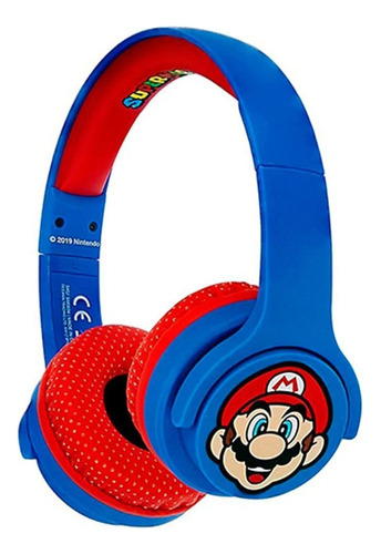 Audífono Over Ear Bluetooth Kids Super Mario Otl