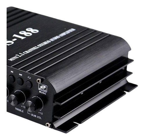 Amplificador De Potência 40wx2 Audio Sub Bass Amp Fonte De A