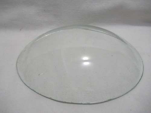 Antigua Cúpula De Cristal Ovalada 22.50 Cm X 18 Cm X 3 Mm