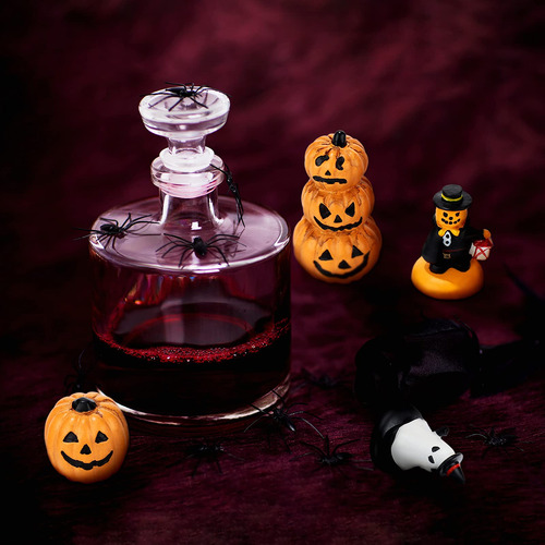 7 Piezas De Figuras De Calabaza En Miniatura De Halloween,