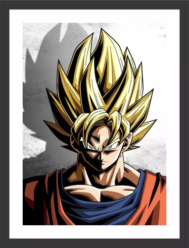 Quadro Decorativo Desenho Anime Dragon Ball Z Goku