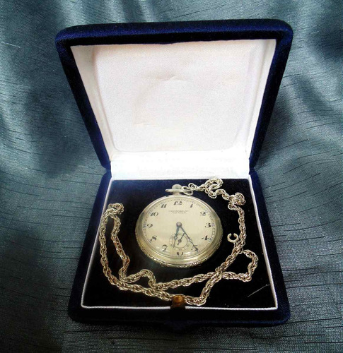 Reloj Bolsillo Cronobloc Platinine Vintage En Caja Original