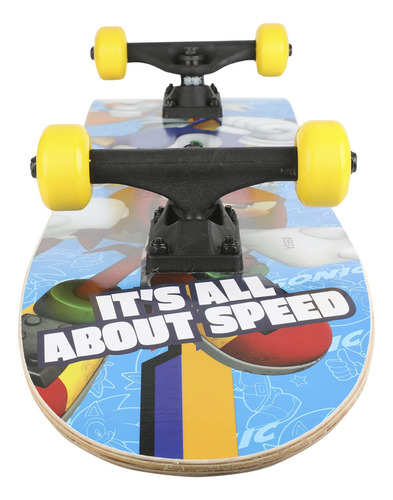 Patineta Cruiser Sonic Con Rodamientos Y Cubierta Duradera Color De Las Ruedas Color De Los Rulemanes