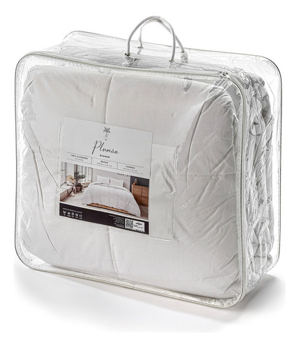 Acolchado King Plumón Blanco Algodón 100% Tiendas Landmark Diseño De La Tela Lisa