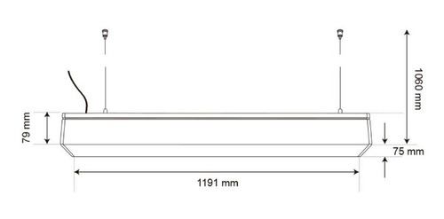 Imagen 2 de 5 de Lámpara De Interior Led Para Suspender, 32 W, Luz Neutra