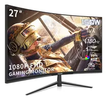 Comprar Monitor Gamer Curvo 1SOW 27 Pulgadas 180Hz 1ms Pc Freesync Full Hd Altavoces Integrados Pantalla Computadoras