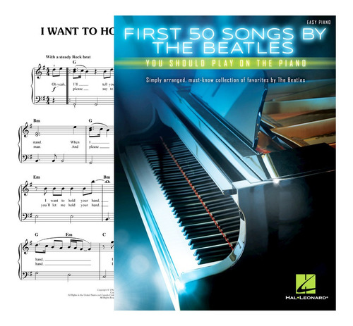 Partituras Piano Facil First 50 Song The Beatles You Digital Oficial