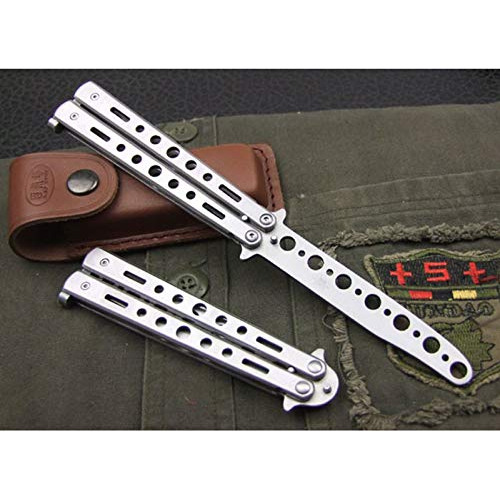 Practice Butterfly Balisong Trainer Stainless Steel Met...