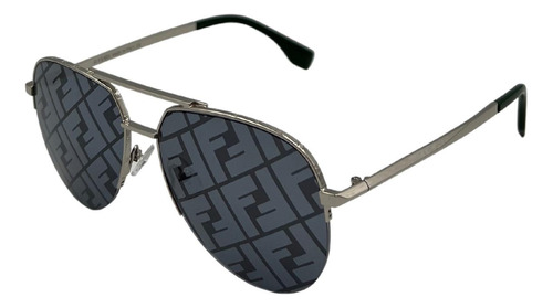 Fendi Ff0036 003 New Aviator Shape Plata Espejo