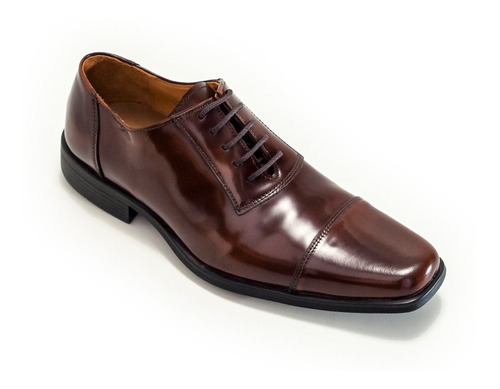 Zapato De Cuero Tipo Charol Goma Hombre Envio Gratis