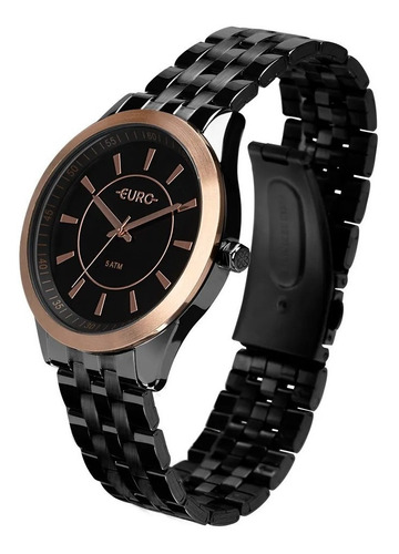 Relógio Euro Feminino Color Slim Preto - Eu2035yow/4p