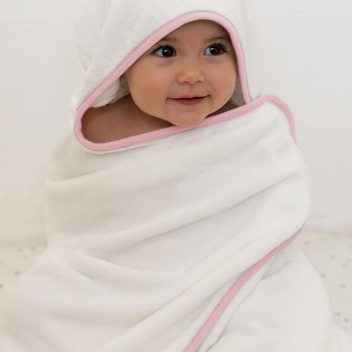 Toalha De Banho Com Capuz Comfort - Laço Bebê 80cm X 100cm