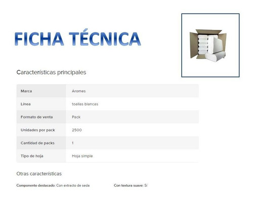 Imagen 2 de 10 de Toallas Intercaladas Para Mano Blancas Puras 20x24 2500u