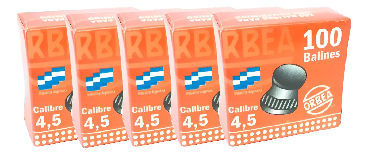Balines Orbea 4.5mm Tradicional 100 Unidades Combo 5 Cajas