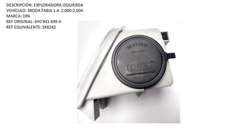 Exploradora Izquierda Skoda Fabia 1.4 2000-2004