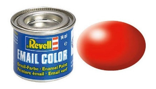 Pintura Revell Enamel Color 332 Rojo Luminoso Satin Autoslot