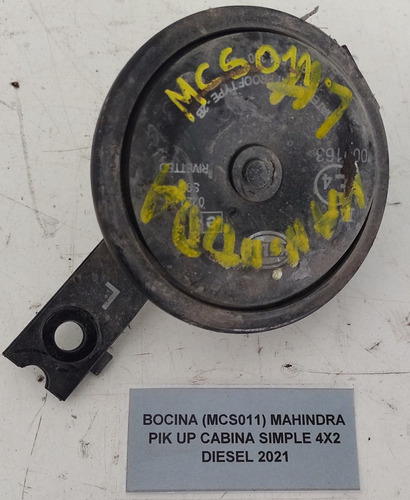 Bocina Mahindra Pik Up Cabina Simple 4x2 Diesel 2021 (Usado)