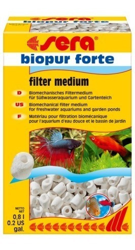 Sera Biopur F 750 Grs, Anillos Ceramica Filtracion Biologica