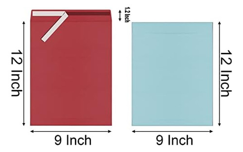 Mxinxiu 20 Sobres De Catálogo De Colores De 9 X 12 Pulgadas,