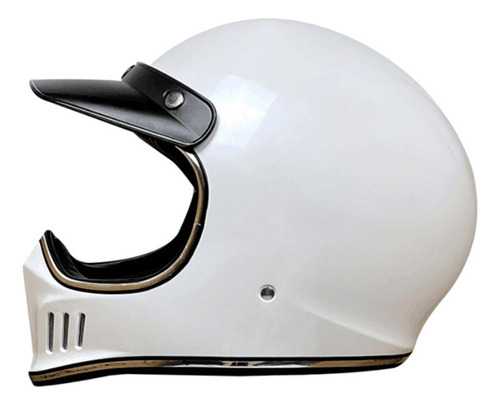 Casco Retro Vintage Cafe Racer Tracker Tipo