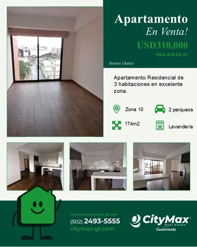 Apartamento Venta En Zona 10 Guatemala
