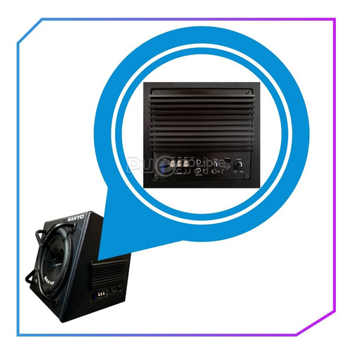 Imagen 6 de 10 de Sanyo Potente Bajo Subwoofer Amplificado 1400w + Kit Cables