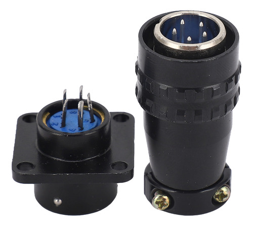 Conector De Aviación, Enchufe Hembra De 5 Pines, Latón