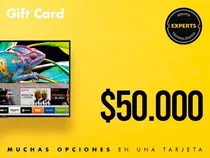 Comprar Gift Card Tarjeta Regalo 50000 Electronicos Experts