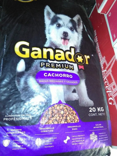 Croquetas Ganador Premium Cachorro Alimento Para Perro 20 Kg