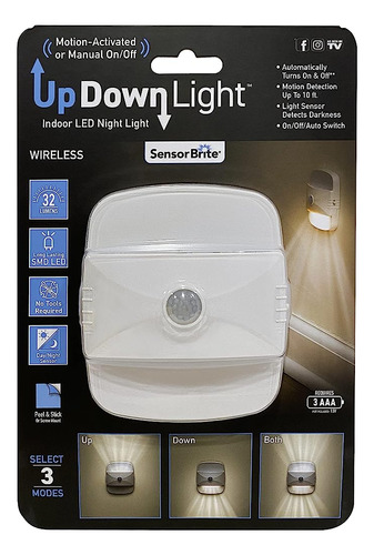 Sensor Brite Updown Luz Led Inalámbrica Con Detección De Mov