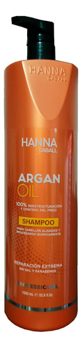 Shampoo Argán Oil Hanna Caball Sin Sal Teñidos O Alisados