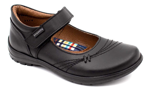 Zapato Escolar Coqueta Para Niña Traba Velcro (16.0 - 22.0)