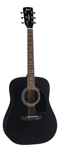 Guitarra Acústica Cort Standard Ad810 Para Diestros Black Satin