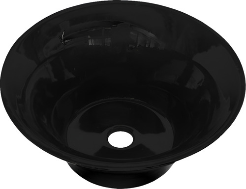 Bacha De Baño Apoyo Puelo Daccord Color Negro Brillante