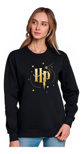 Poleron Cuello Redondo Harry Potter Quidditch Estampado Unisex