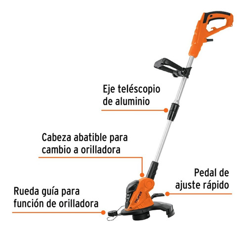 Desbrozadora Y Orilladora Eléctrica 550 W C/ Extensión 12 M