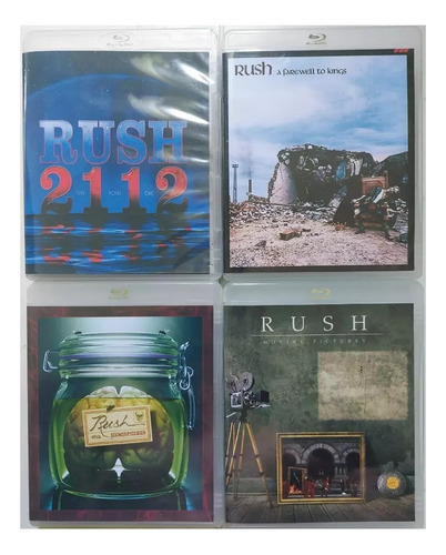 4 Blu-rays Audio Rush: 2112, A Farewell, Hemispheres, Moving Versão Do Álbum Estandar