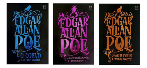 Coleção Livros Do Edgar Allan Poe, C/ 3 Livros