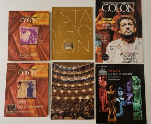 Lote De 5 Revistas + Suplemento Teatro Colón Buenos Aires