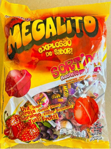 Chupetín Megalito Relleno De Chicle!! 900 Gramos!!!!!