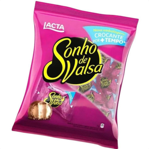 Bombom Sonho De Valsa Lacta Pacote 1kg Crocante Com Recheio