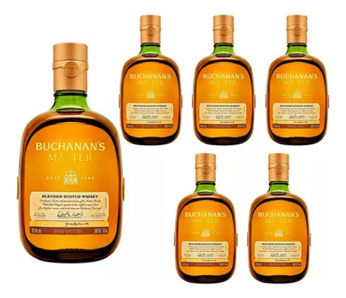 Buchanans Master Blended Scotch 750ml ( Pack 6 )