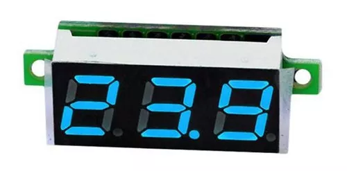 comprar Mini Voltimetro Digital De Panel 0-100v Dc - Color Azul