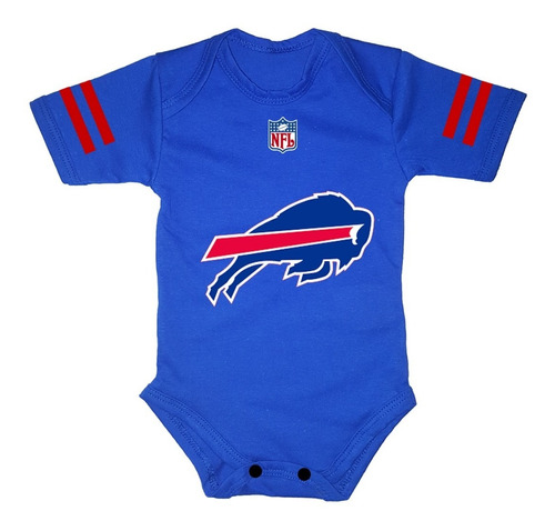 Pañalero Personalizado Bebe Futbol Buffalo Bills  Algodon 