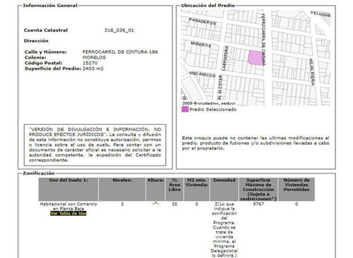 Imagen 2 de 5 de Terreno Colonia Morelos, Ferrocarril De Cintura 186