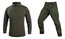 Comprar Uniforme Táctico Verde Camisa + Pantalón Militar Kit