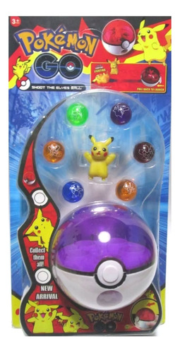 Muñecos  Pokebola Poke Go Mon Pikachu Jueguete Accesorios