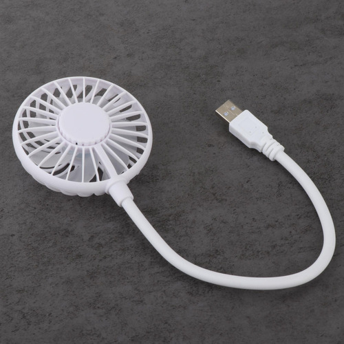 A+ 2 Mini Ventiladores Portátiles Usb Blancos De 35 X 8 X